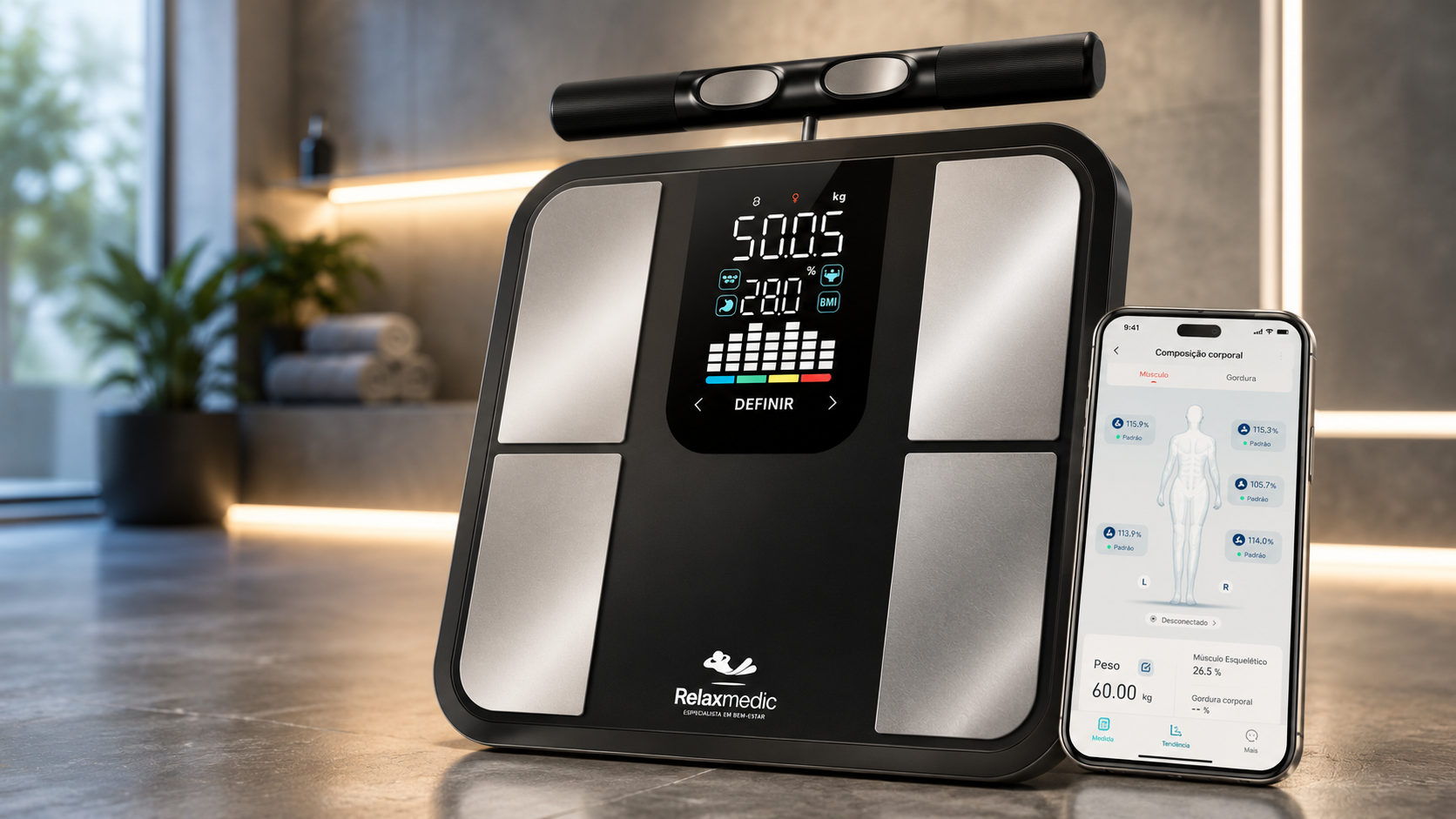 Balança de Bioimpedância 8 Sensores Relaxmedic Digital: Review 2026
