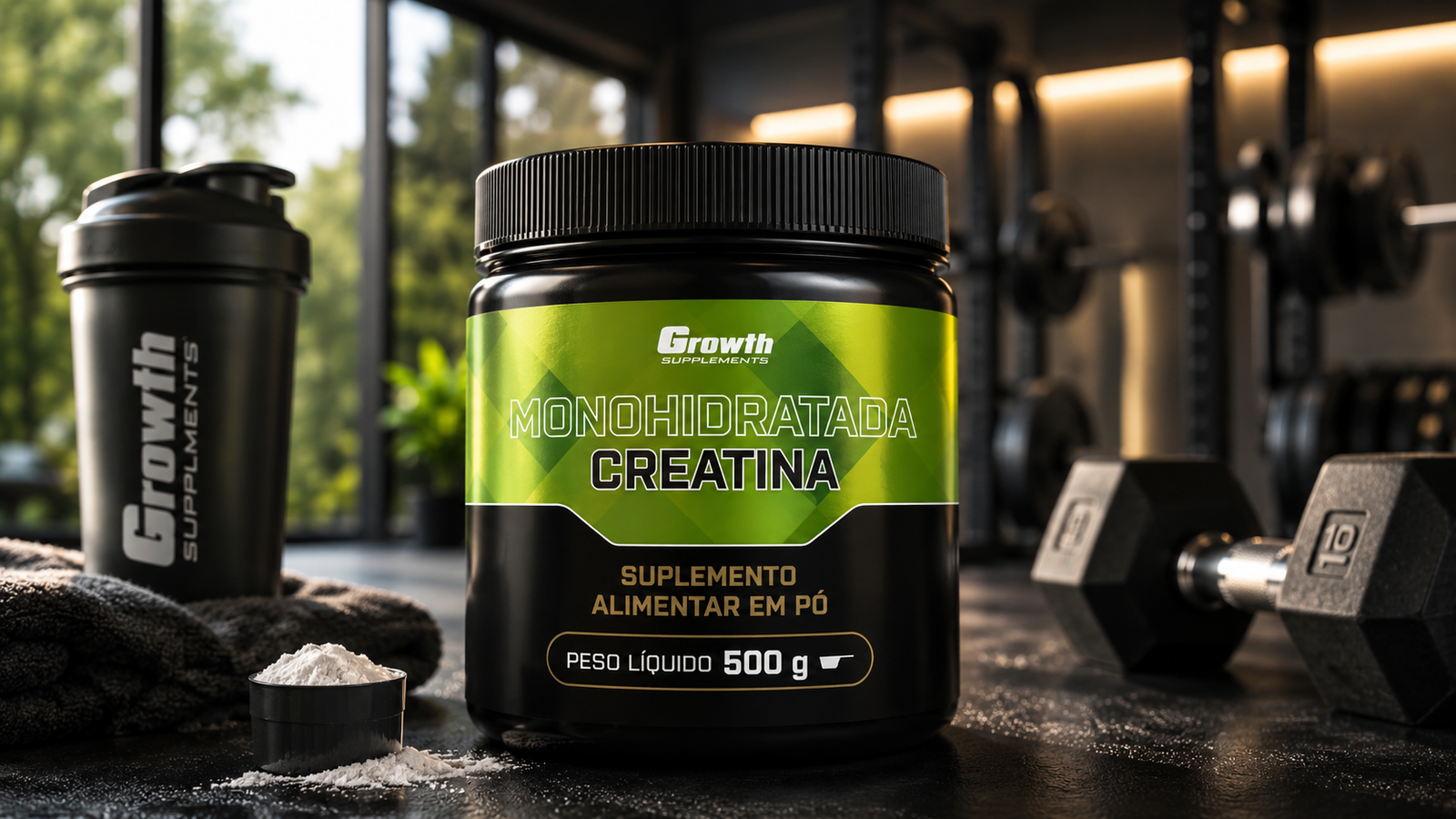 Creatina Monohidratada 500g Growth Supplements – Review Completo 2026
