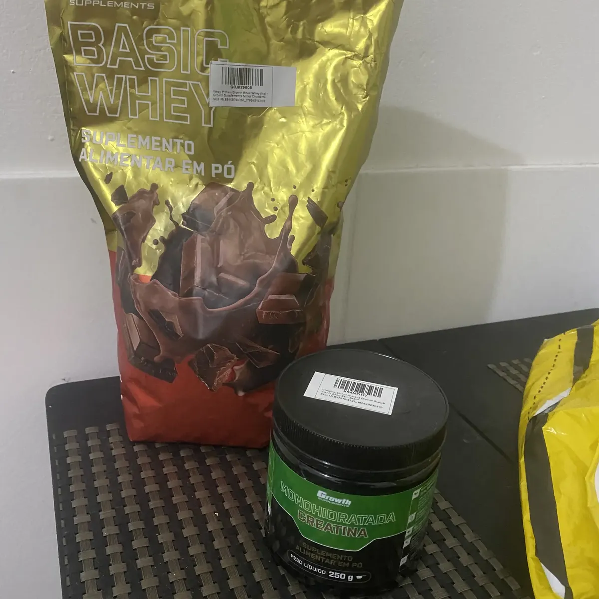 Kit Growth: Whey Protein Basic Chocolate 1kg + Creatina Monohidratada 250g