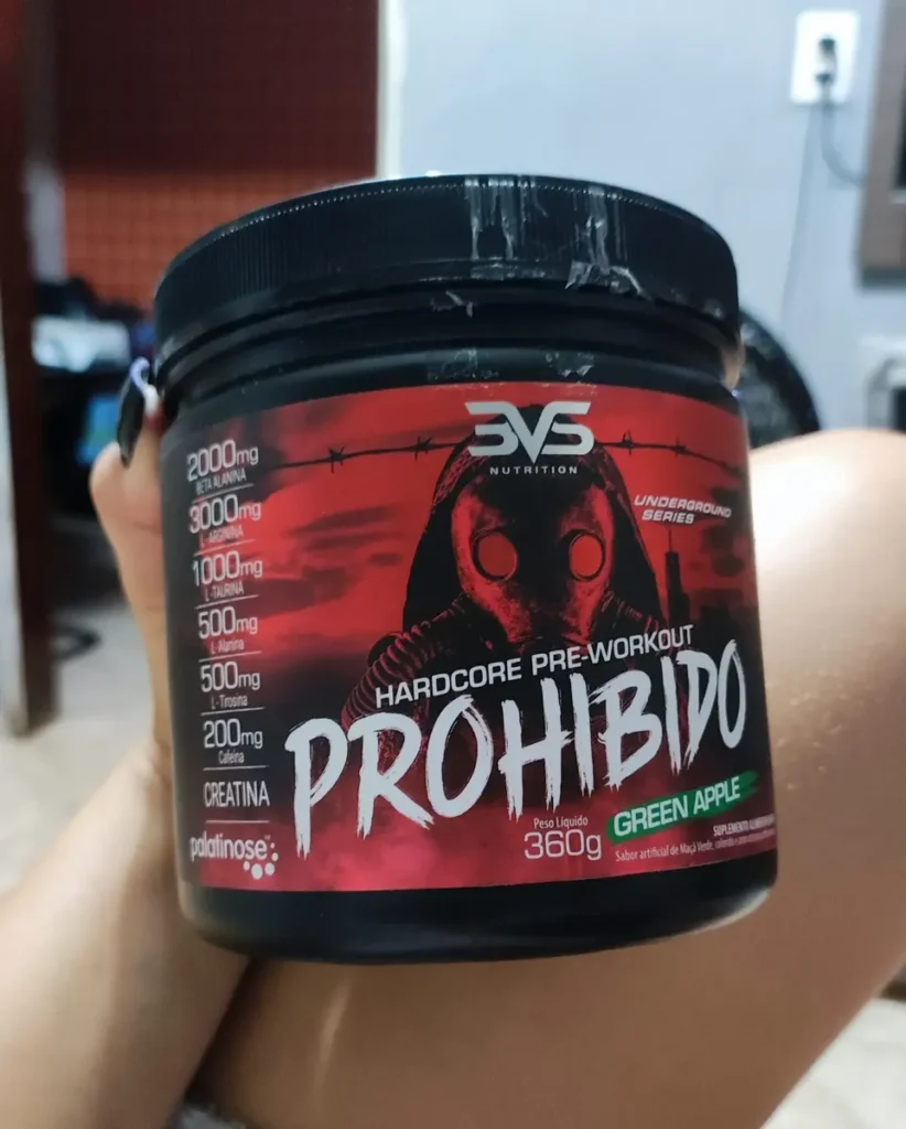 PROHIBIDO PRÉ TREINO 360g - Sabor: Strawberry Margarita
