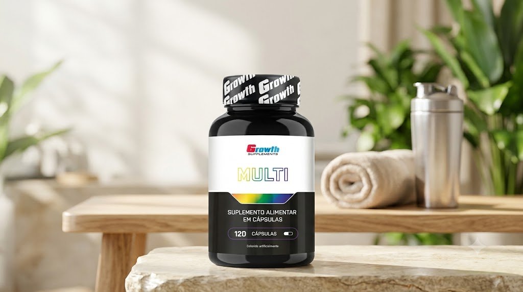 Multivitamínico 120 Cápsulas Growth Supplements – Review Completo 2026