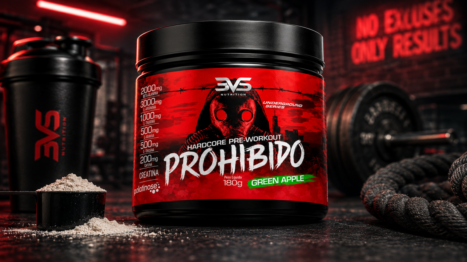 Prohibido Pré-Treino 360g – Review Completo 2026