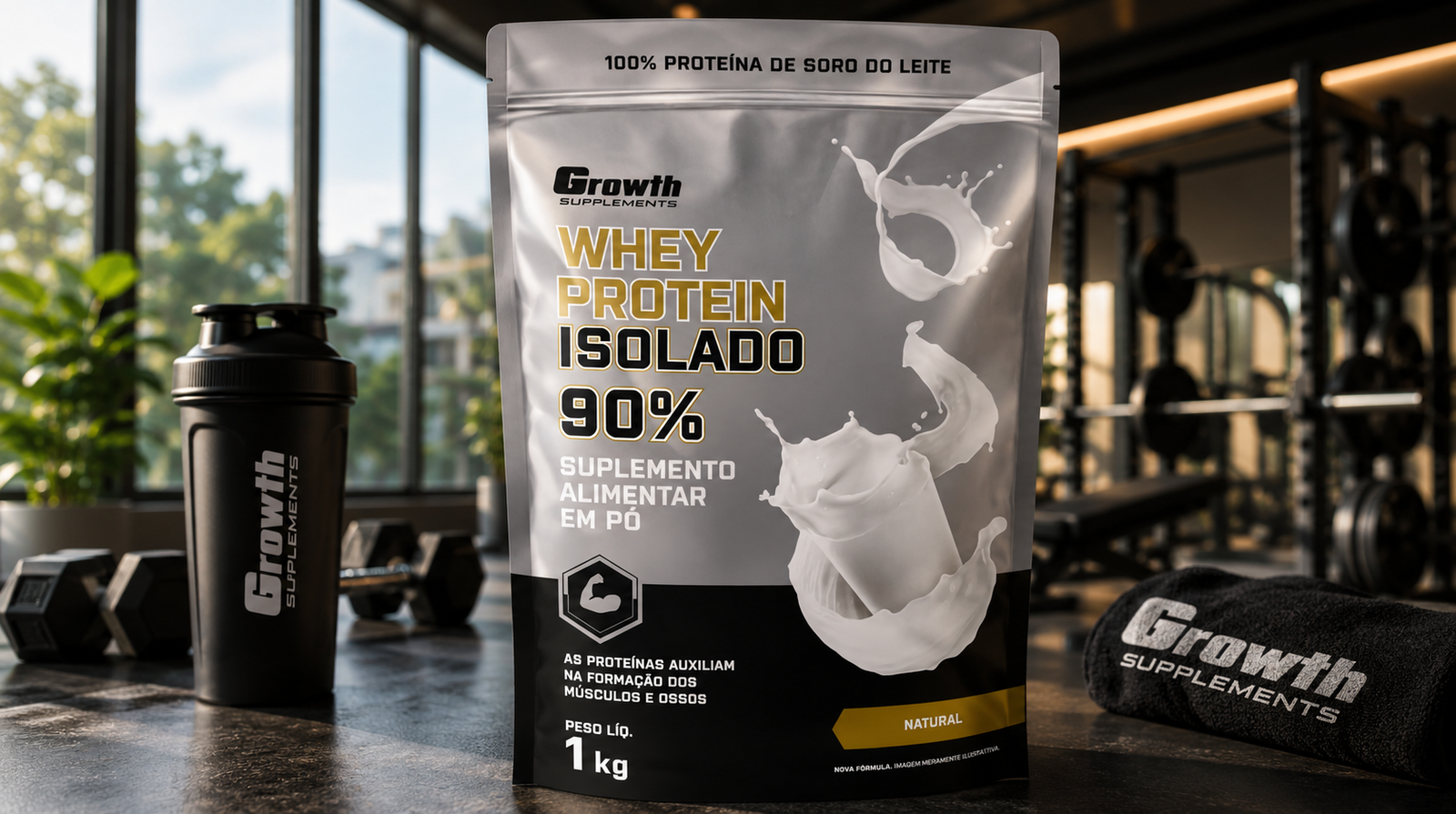 Whey Protein Isolado 1kg Growth Supplements – Review Completo 2026