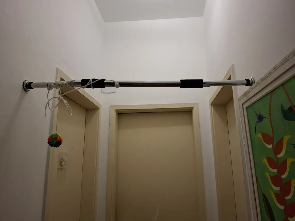 Barra de Porta Regulável com Apoios de Braço (até 150kg)
